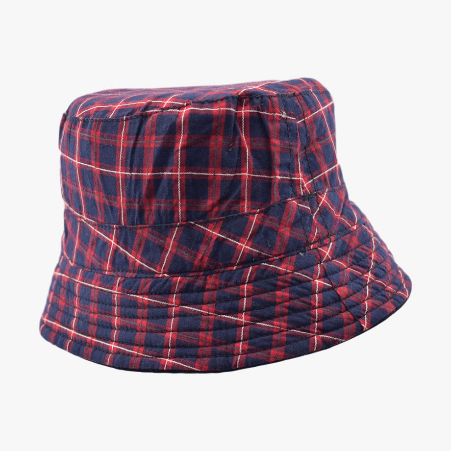 Askew Plaid Bucket Hat