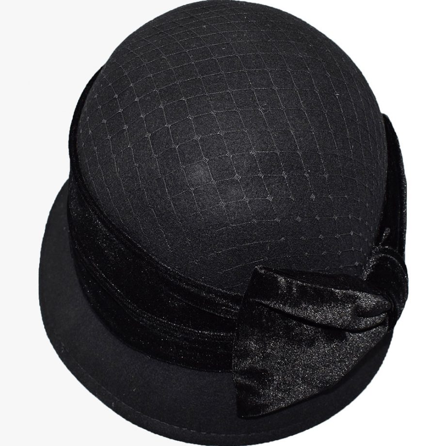 Dark Cloche Hat