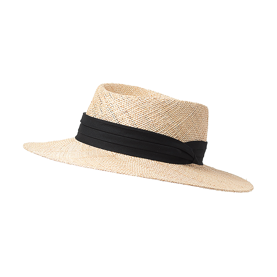 Yacht Hopper Straw Boater Hat