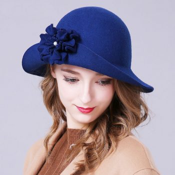 The flowery chilli hat - Blue
